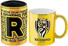 Richmond Tigers AFL Metallic Mug and Can Cooler Gift Set