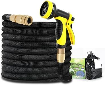 Novonova Tuyaux d'Arrosage, Tuyau d'eau 3300D + Tuyau en Latex, Tuyau Arrosage Pistolet à Eau, Connecteur en Cuivre Pur, 10 Fonctions/3 Fois Télescopique, Tuyau d arrosage Maison/Jardin/Voiture/Vélo
