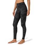 Lululemon Align Full Length Yoga Pants - High-Waisted Design, 28 Inch Inseam, Heritage 365 Camo Deep Coal Multi, 6