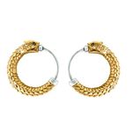 COPPERTIST.WU Ouroboros Earrings,Snake Huggie Hoop Earrings Hypoallergenic Earrings for Women Men Girls,Pair