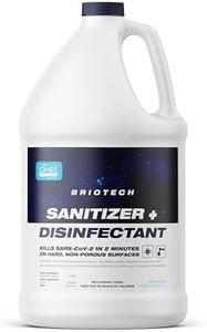 BRIOTECH Sanitizer Disinfectant Hypochlorous Spray, Kills 99.99% of Viruses & Bacteria, Eliminate Odor, Gentle for Nurseries & Play Rooms, Rinse Free Food Contact Surface Sanitizer, 1 Gal Refill