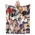 ADKOT Justin Singer Bieber Blanket Super Soft Flannel Blanket Anti-Pilling Microfiber Lightweight Warm Throw Blanket Great for Sofa Blanket 50x40 in