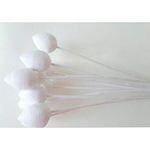 iCraft Pointed Styrofoam Buds 32 mm Pack of 20 Pcs for Flower Making, Fondant Flowers,Gum Paste Flowers,Cake Decoration and Baking Tools.