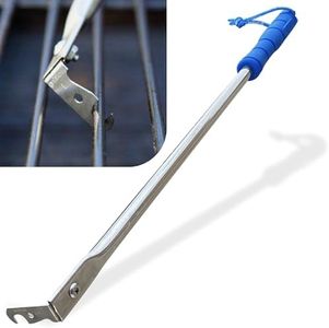 GrillFloss Grill Brush Bristle Free - Alternative Grill Cleaner Tool for Round Grill Grates - Ultimate Grill Scraper for Outdoor Grill - Cleans Top and Bottom of Grill Rods Without Lifting Grates