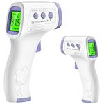 HTD8813C Digital Non Contact Infrared Forehead Laser Gun Thermometer [Battery Included] Temperature Gun For Body Fever Kids Adults & Babies - Set of 2