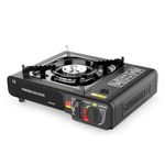 UWEJENS 2-in-1 Portable Camping Gas Stove with Carrying Case, High-Efficiency Single Burner Butane Gas Cooker for Camping, Hiking, Picnic, Travel & Emergency Use