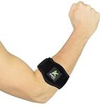 Tennis Elbow Brace with Compression Pad(2 pack) – adjustable straps – Best support for Tennis & Golfers Elbow, Tendinitis, Lateral & Medial Epicondylitis pain – Bonus wrist Sweatband included