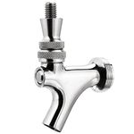 MRbrew Upgraded Beer Faucet, All Commercial 304 Stainless Steel Draft Beer Keg Tap, Beer Tap with Well-Pouring, for American Beer Shanks and Towers