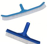 BlueWave Curved 18 Inch Pool Brush for Walls and Floors with Nylon Fiber Bristles and 10 Inch Swimming Pool Wall Brush Polyester Professional Pool for Wall Floor Cleaning Brush