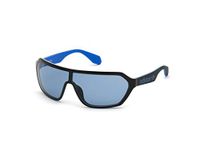 Adidas Unisex Adults’ OR0022 Sunglasses, Shiny Black/blu Mirror, 00