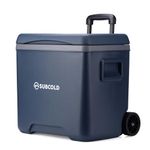 Subcold CHILLY30 Wheeled Cool Box with 2 Ice Packs – Lightweight Insulated Cooler Box on Wheels with Trolley Handle | Insulated Coolbox for Travel, Car, Picnic & Beach | Portable Ice Box Cooler