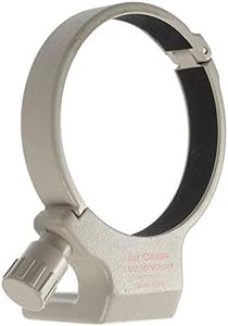 FocusFoto Metal Tripod Collar Mount Ring 1/4" for Canon EF 70-300mm f/4-5.6L is USM Lens White