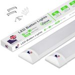 Morris Eco LED 4ft Office Ceiling Strip Light - Batten Light Twin Pack - Ideal for Offices, Garage & Workshop,120cm, 6500K, IP20 4800 Lumens