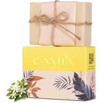 CAMIA - 100% Organic & Handmade Jasmine Soap For Bath | Free from SLS, Artificial Color, Fragrance, Petroleum, Sulphates and Phthalates, Vegan, Cruelty Free - Natural Soap | 125 Gm