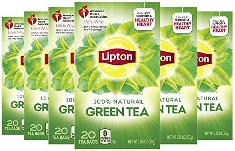 Lipton 100% Natural Green Tea, 20 Count (Pack of 6)