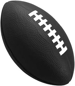 Blu Jay Foam Football - Black 7" Easy Grip Small Football for Kids - Youth Size - Quality Soft Foam Toddler Footballs (Black)
