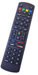 Supreme E-Commerce Voice Control Replacement Remote Compatible For Jio Fiber Set Top Box Remote With Voot, Netflix, Youtube, Hotstar Hotkeys (Please Match Old Remote Before Order),Black