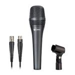 CAROL AC-910 Vocal Microphone - Cardioid Dynamic Microphone with AHNC Noise Cancellation, for Professional Live Stage Singing Performance, Includes Mic Clip and 14.8ft XLR Cable