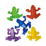 12Pk Multicolour Stretchy Frogs Creatures Animal Party Bag Fillers for Kids Unisex | Strechy Man| Kids Party Bags Fillers| Sticky Classroom Gifts Lucky Dip Prizes Toys Childrens Party Bag Fillers