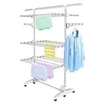 Todeco Clothes Drying Rack, 3 Tier 