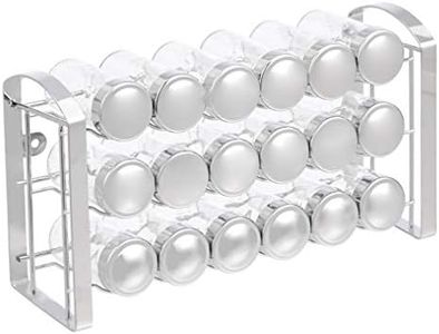 Amazon Basics 18-Jar Large Spice Metal Organizer Rack