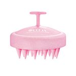 HEETA Scalp Massager for Hair Growth, Soft Silicone Bristles to Remove Dandruff and Relieve Itching, Scalp Scrubber for Hair Care Relax Scalp, Shampoo Brush for Wet Dry Hair, Upgraded Material, Pink