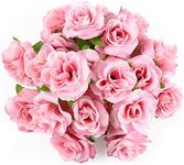 Kesote 50Pcs Artificial Pink Rose F