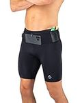 FlipBelt Men's Compression Shorts 3.0, Black, XL Short