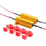 SOCAL-LED 2pcs LED Load Resistors 25W 10 ohm LED Bulbs Turn Signal Error/Blinker/Hyper Flashing