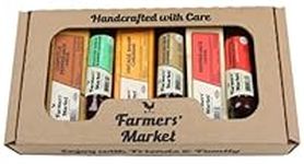Farmers' Market, Cellar Reserve, and Deli Direct, Charcuterie Box Gifts and Gift Basket Assortments, Wisconsin Cheese, Hickory Smoked Meat, Shelf Stable, Gourmet Meat and Cheese Platter, Large Spicy