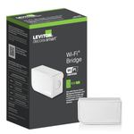 Leviton Wi-Fi Bridge for No-Neutral Decora Smart Dimmers and Switches (DN6HD and DN15S), Works with My Leviton, Alexa, Google Assistant, Apple Home/Siri & Wire-Free 3-Way, MLWSB-1RW, White