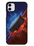 Inspired Cases - 3D Textured iPhone 11 Case - Rubber Bumper Cover - Protective Phone Case for Apple iPhone 11 - Hockey Puck - Slap Shot!