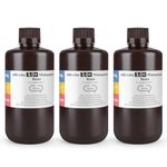 ELEGOO Upgraded ABS Like Resin 3.0 PLUS, UV 3D Printer Resin with Higher Precision and lower Shrinkage, ABS 3.0 + for LCD Printer Grey 3000g