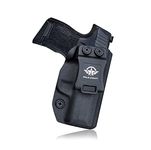 Gun Holster, Sig P365 Holsters IWB Kydex Custom Fit: Sig Sauer P365 / P365 SAS Pistol - Inside Waistband Concealed Carry - Adj. Cant Retention - Cover Mag-Button - Holster Case Pouch (Black, Right)