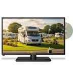 Vision Plus 22 Inch Full HD LED 12v / 24v Volt Caravan TV with Built-in DVD Player, Freeview, Satellite Tuners, Wide Viewing Angle, Anti-Glare, PVR and HDMI - Black