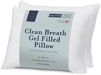 Ella Jayne Bed Pillows for Sleeping 2 Pk - Standard Pillow Set - Microfiber Shell - Gel Fiber Fill - Soft Support for Stomach Sleepers - Luxury Hotel Collection