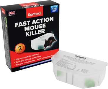 Rentokil Fast Action Mouse Killer Twin Pack – Rodent Control Bait