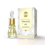 Ajmal Royal Misk Rijali Attar for Men & Women | 10ml Alcohol-Free Concentrated Perfume Oil | Attar Perfume for Men & Women | Woody Musky Oriental Notes | Versatile Office/Work Unisex Cologne