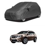 Oshotto/Recaro 100% Dust Proof, Water Resistant Grey Car Body Cover with Mirror Pocket Compatible with Nissan Terrano