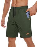 TACVASEN Running Shorts Men's Sports Beach Shorts Basketball Volleyball Shorts Hunting Climbing Short Men Tactical Combat Short - Army Green 2 - 34 New