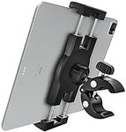 woleyi Spinning Bike Tablet Mount Holder, Indoor Stationary Exercise Bike Tablet Clamp, Treadmill Elliptical Tablet Clip Stand for iPad Pro/ Air/ Mini, Galaxy Tabs, More 4-13" Cellphones and Tablets