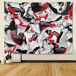 Narikuto Retro Basketball Tapestry 