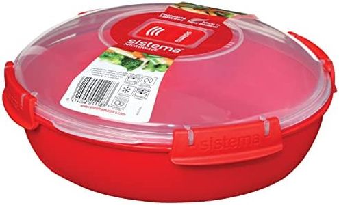 Sistema 1118 Microwave Cookware Round Dish/Plate, Red