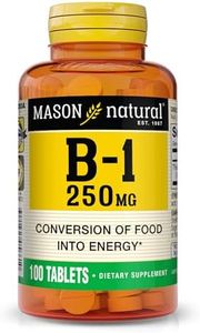 Mason Natural, Vitamin B-1 Thiamine Tablets, 250 Mg, 100-Count Bottle, Dietary Supplement Supports Energy Production and Healthy Metabolism, Helps Break Down Fats and Protein