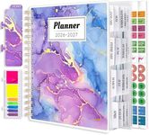 Planner 2026-2027, 18 Months Academic Daily Weekly Monthly Planner Yearly Agenda January 2026 – June 2027, Page Tabs, Separator Page, Inner Pocket, Bookmark, Stickers, Sticky Note Set, 7.9" x 9.8"
