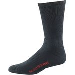 Wolverine Men's 2 Pack Steel Toe Cotton Mid Calf Sock, Black, 10-13/Shoe Size 6-12