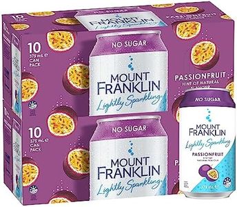Mount Franklin Lightly Sparkling Water Passionfruit Multipack Cans 20 x 375 mL