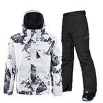 Men's Ski Suit Waterproof Snowsuit 