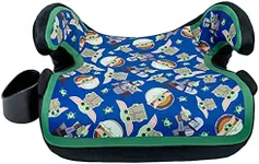 KidsEmbrace Star Wars The Child Baby Yoda Backless Booster Car Seat with Seatbelt Positioning Clip, Mandalorian, Grogu, Disney Lucasfilm