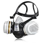 Dräger Spray Paint Mask, Respirator Mask X-plore 3300 + 2x reusable A2 P3 filters for Airbrushing, Agricultural Pesticide Spraying and Resin Epoxy Work - against dust, Organic gases and Vapours - Mask Size M